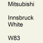 Preview: Mitsubishi, Innsbruck White, W83.